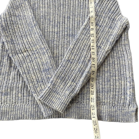 Talbots 100% Cotton Loose Knit Sweater Purple Size Large - Picture 8 of 10